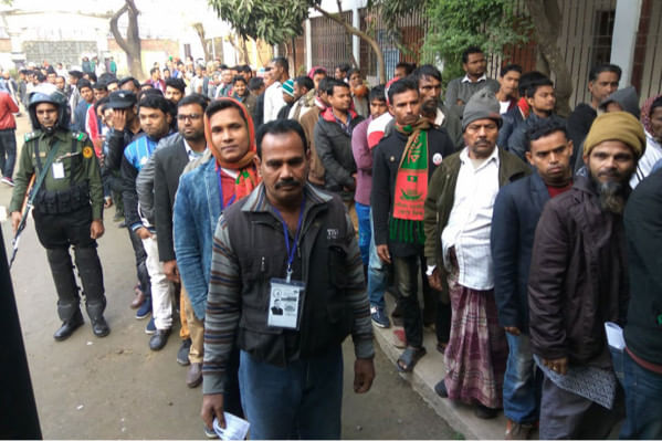 একাদশ জাতীয় সংসদ নির্বাচনের ভোটগ্রহণ শুরু