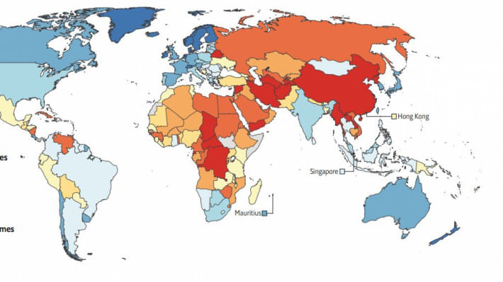 গণতন্ত্র সূচকে দক্ষিণ এশিয়ায় বাংলাদেশ তৃতীয়, ভারত প্রথম, শ্রীলঙ্কা দ্বিতীয়