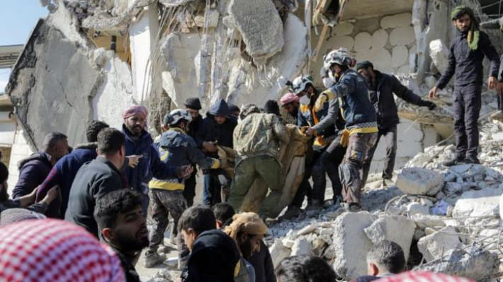 এক স্থানীয় সাংবাদিক জানান, জিন্দেরিস শহরের অন্তত ৯০ শতাংশ এলাকা পুরোপুরি ধ্বংস হয়ে গেছে। ছবি: রয়টার্স