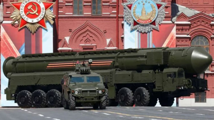 রাশিয়ার ব্যালিস্টিক ক্ষেপণাস্ত্রের মহড়া