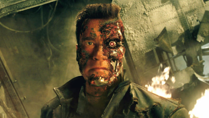 টার্মিনেটর সিনেমায় ক্ষতিগ্রস্ত চামড়া সারিয়ে তোলার সক্ষমতা ছিল এর মূল চরিত্রের। ছবি: ইভারেট কালেকশন 