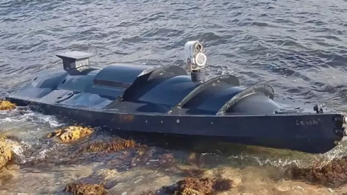 সামুদ্রিক ড্রোন। ছবি: টেলিগ্রাম চ্যানেল রাইবার থেকে নেওয়া