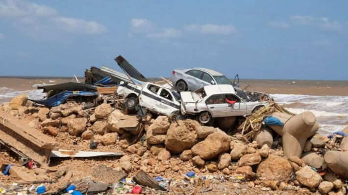 লিবিয়ায় বন্যা