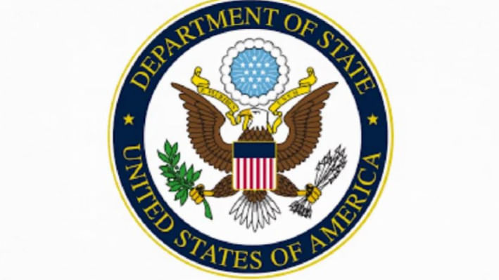 মার্কিন পররাষ্ট্রমন্ত্রণালয়ের লোগো। ছবি: সংগৃহীত
