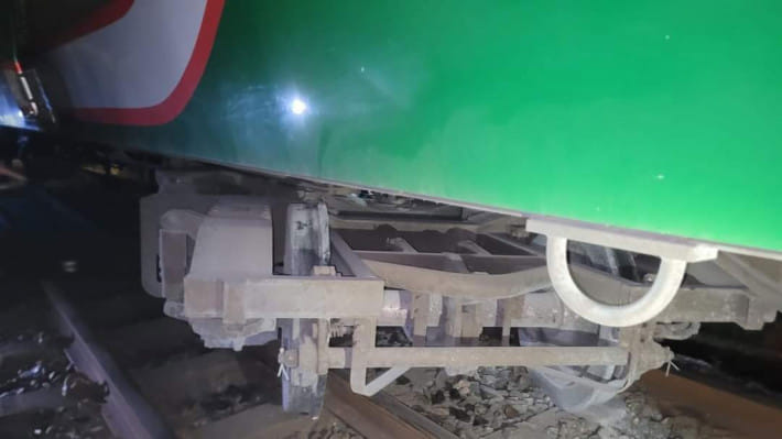 টাঙ্গাইলে ট্রেন লাইনচ্যুত