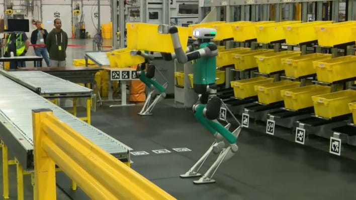 অ্যামাজনের হিউমেনয়েড রোবট 'ডিজিট'। ছবি: সংগৃহীত