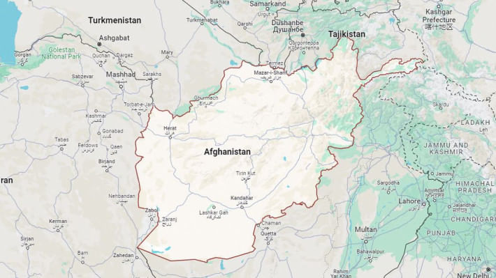 আফগানিস্তানের মানচিত্র। ছবি: এএফপি