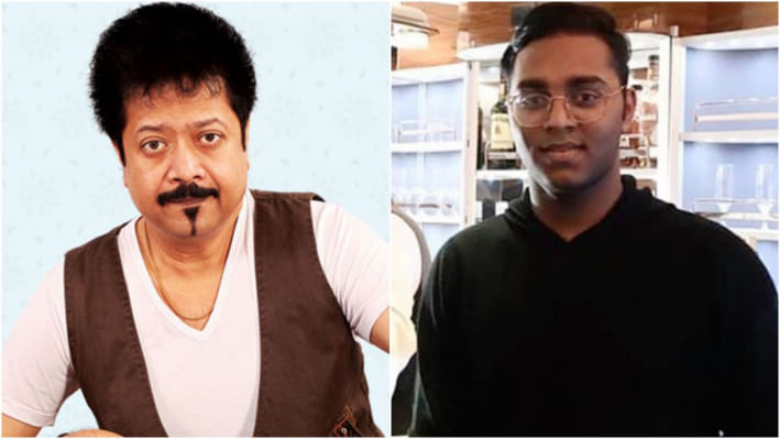 কুমার বিশ্বজিৎ ও তার ছেলে নিবিড় কুমার। ছবি: কোলাজ/সংগৃহীত