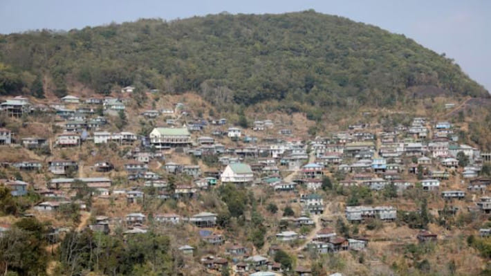 পাহাড় ঘেরা মিজোরাম রাজ্য। ফাইল ছবি: রয়টার্স