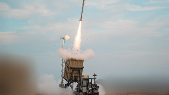 রাফায়েল কোম্পানির তৈরি আয়রন ডোম আকাশ হামলা প্রতিরক্ষা ব্যবস্থা। ছবি: রাফায়েলের ওয়েবসাইট থেকে নেওয়া