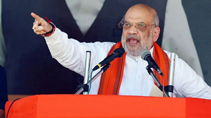 ভারতের কেন্দ্রীয় স্বরাষ্ট্রমন্ত্রী অমিত শাহ। ফাইল ছবি: স্টেটসম্যান