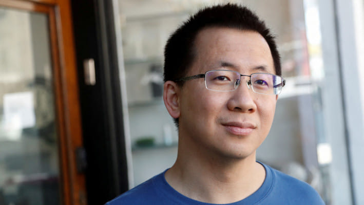 টিকটকের মূল প্রতিষ্ঠান বাইটড্যান্সের প্রতিষ্ঠাতা ঝাং ইমিং।