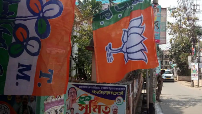 যথারীতি, পশ্চিমবঙ্গ তৃণমূল কংগ্রেসের কাছে বিপুল ব্যবধানে হেরেছে বিজেপি। ছবি: ডয়চে ভেলে