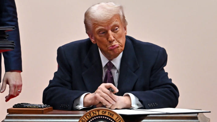 আবারও হোয়াইট হাউসে ট্রাম্প। ছবি: এএফপি