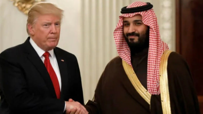 সৌদি যুবরাজ মোহাম্মদ বিন সালমান ও মার্কিন প্রেসিডেন্ট ডোনাল্ড ট্রাম্প। ফাইল ছবি: রয়টার্স