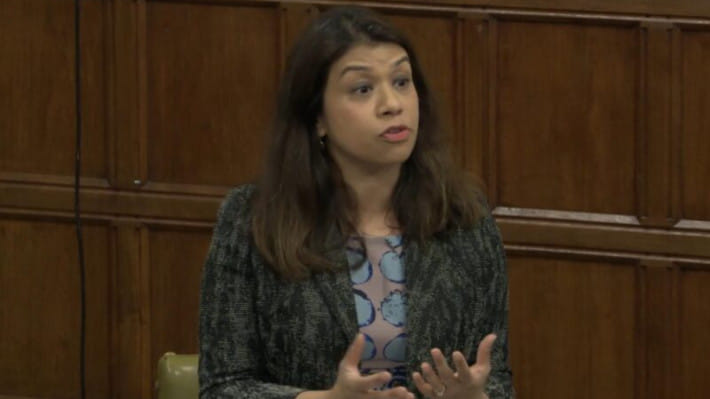 ব্রিটিশ পার্লামেন্টে বক্তব্য রাখছেন টিউলিপ। ফাইল ছবি: tulipsiddiq.com 