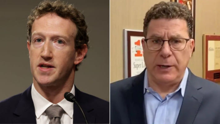 বাঁয়ে: ফেসবুকের প্রতিষ্ঠাতা মার্ক জাকারবার্গ। ডানে: আইনজীবী মার্ক এস জাকারবার্গ। ছবি: কোলাজ/সংগৃহীত 