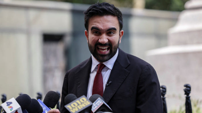 নিউইয়র্কের মুসলিম মেয়র পদপ্রার্থী জোহরান মামদানি। ছবি: রয়টার্স