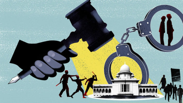 শুধু ন্যায়বিচারই যথেষ্ট নয়, সেটা দৃশ্যমানও হতে হবে। ভিজুয়াল: আনোয়ার সোহেল