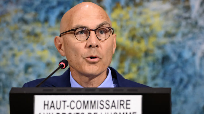 জাতিসংঘের মানবাধিকার কমিশন প্রধান ফলকার টুর্ক। ফাইল ছবি: এএফপি