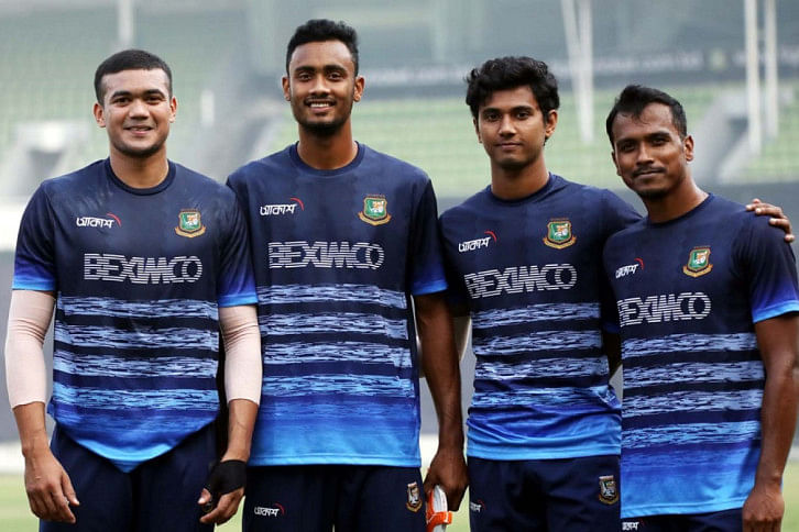 Shoriful Islam, Taskin Ahemd, Hasan Mahmud, Rubel Hossain Shoriful Islam, Taskin Ahemd, Hasan Mahmud, Rubel Hossain
