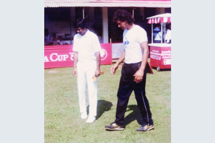 Bangladesh first ODI toss 1986 Bangladesh first ODI toss 1986