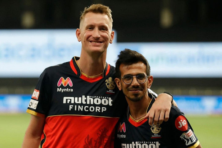Yuzvendra Chahal of Chris Morris Yuzvendra Chahal of Chris Morris