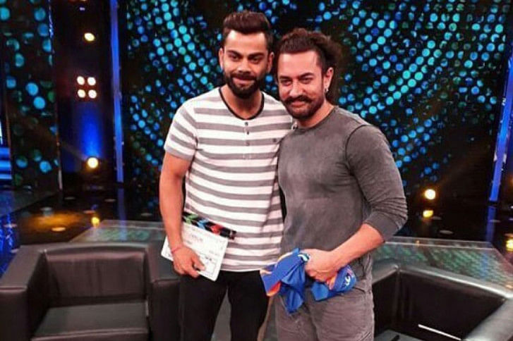 Aameer Khan and Virat Kohli Aameer Khan and Virat Kohli