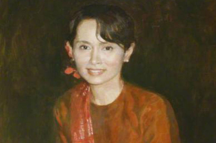 Aung San Suu Kyi portrait Aung San Suu Kyi portrait