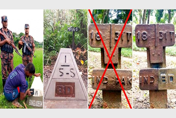Border pillars Border pillars