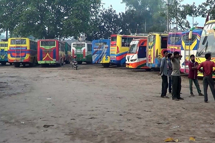 Dinajpur bus strike Dinajpur bus strike