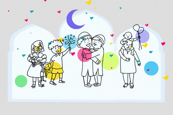 Eid illustration Eid illustration