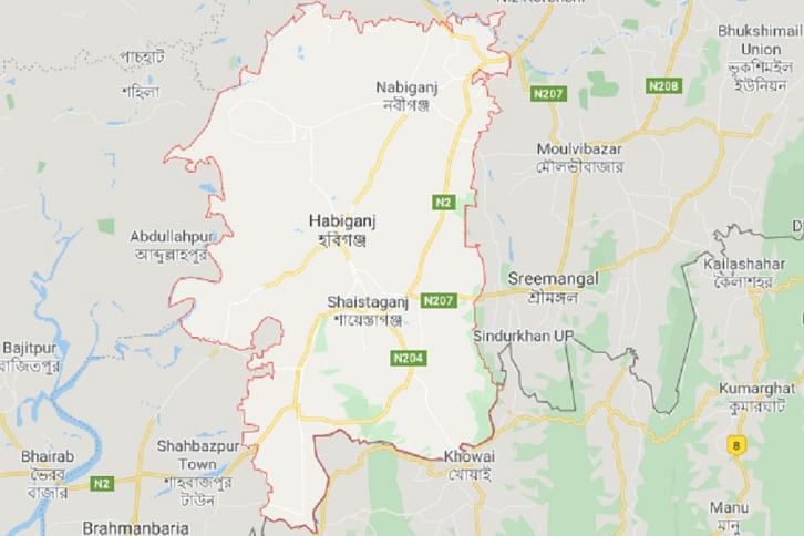 Habiganj map Habiganj map