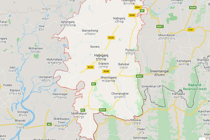 Hobiganj_Map Hobiganj_Map