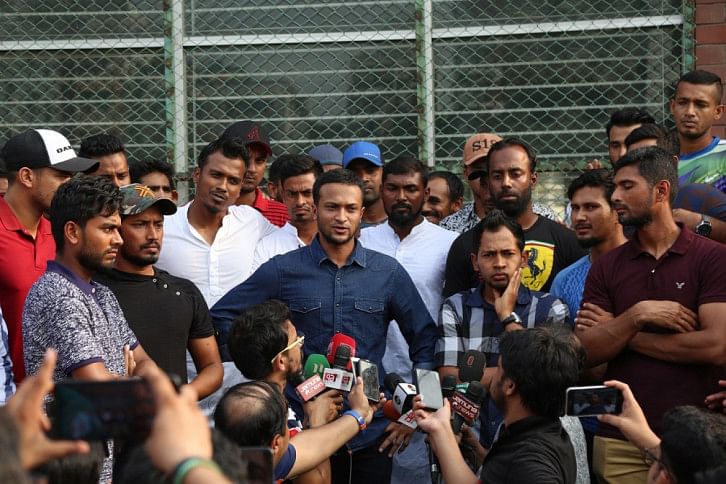 Cricketers Protest Cricketers Protest