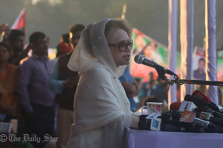 Khaleda Zia at Suhrawardi Udyan Khaleda Zia at Suhrawardi Udyan