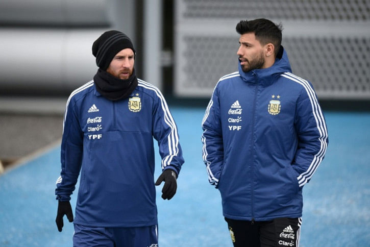 messi and aguero messi and aguero