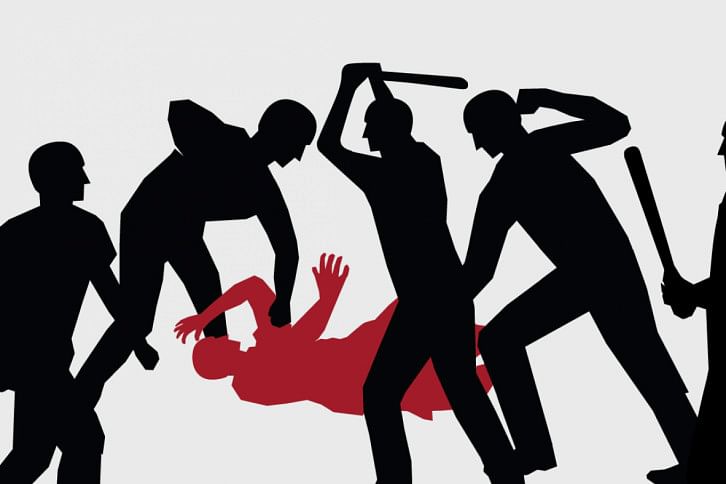 mob beating mob beating