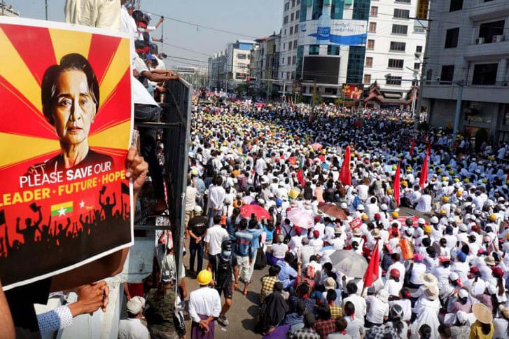 Myanmar strike Myanmar strike