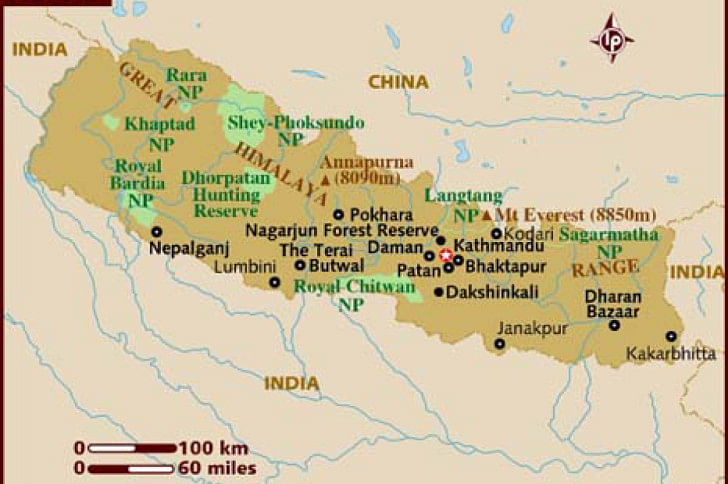 nepal map nepal map