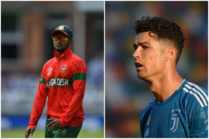 Shakib Al Hasan & Ronaldo Shakib Al Hasan & Ronaldo