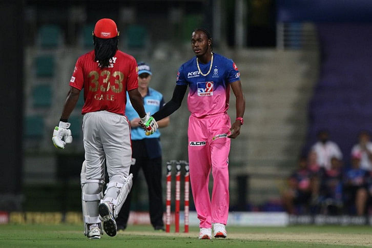 Jofra Archer & Chris Gayle Jofra Archer & Chris Gayle
