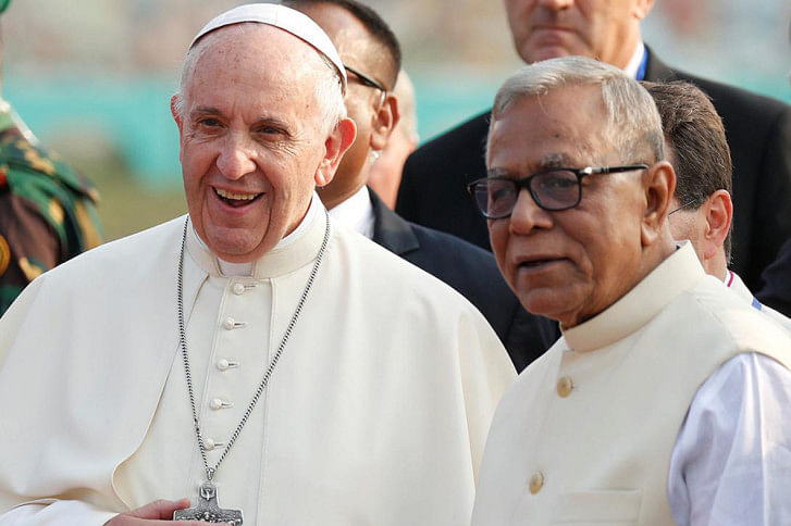 pope Francis and president Abdul Hamid pope Francis-president Abdul Hamid