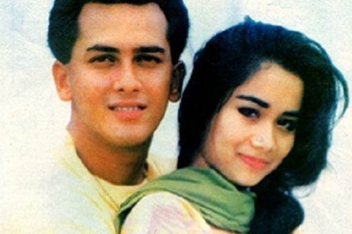 Salman Shah and wife Samira Salman Shah and wife Samira