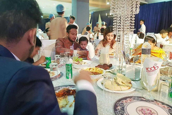 Shakib Al Hasan and his wife Shishir Shakib Al Hasan and his wife Shishir