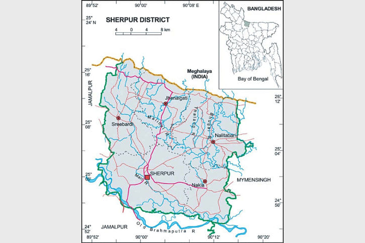 Sherpur map Sherpur map