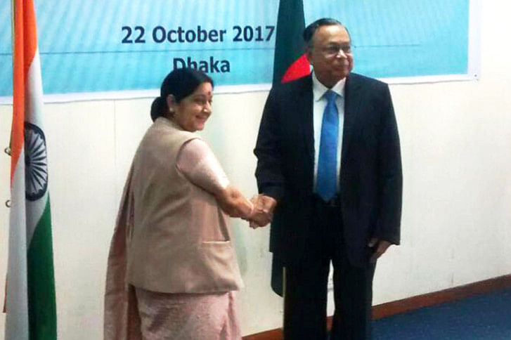 Sushma Swaraj and AH Mahmood Ali Sushma Swaraj and AH Mahmood Ali