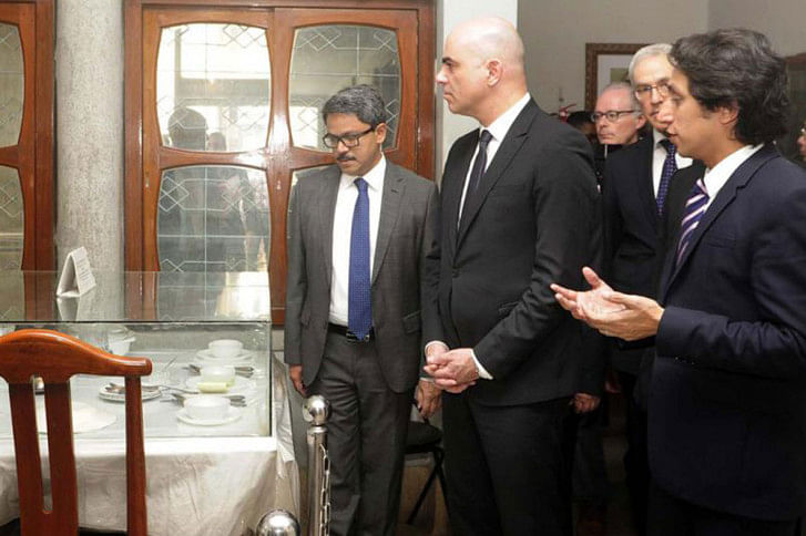 Swiss President Alain visits Bangabandhu Museum Swiss President Alain visits Bangabandhu Museum