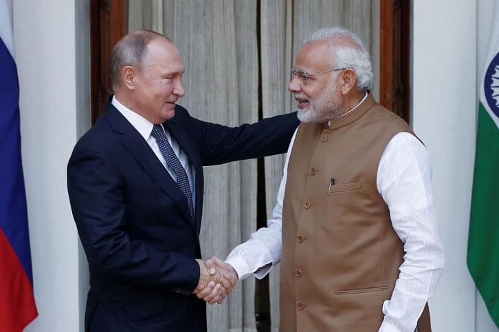 Vladimir Putin and Narendra Modi Vladimir Putin and Narendra Modi