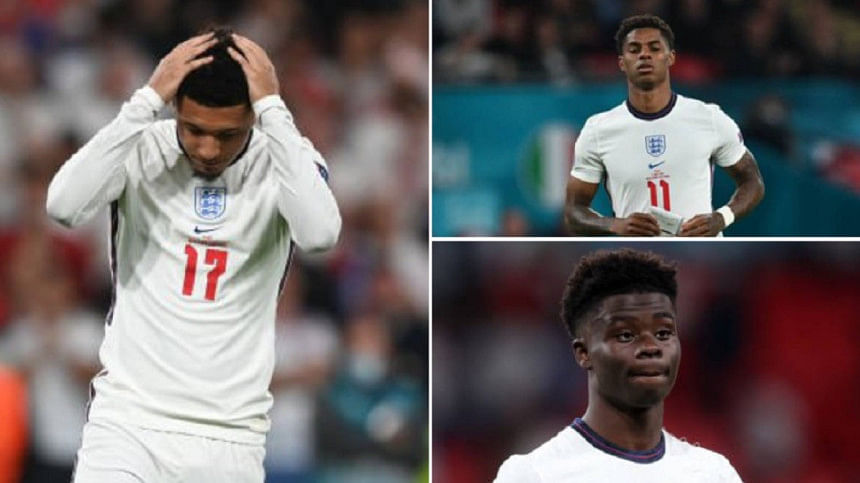 Marcus Rashford, Jadon Sancho and Bukayo Saka Marcus Rashford, Jadon Sancho and Bukayo Saka